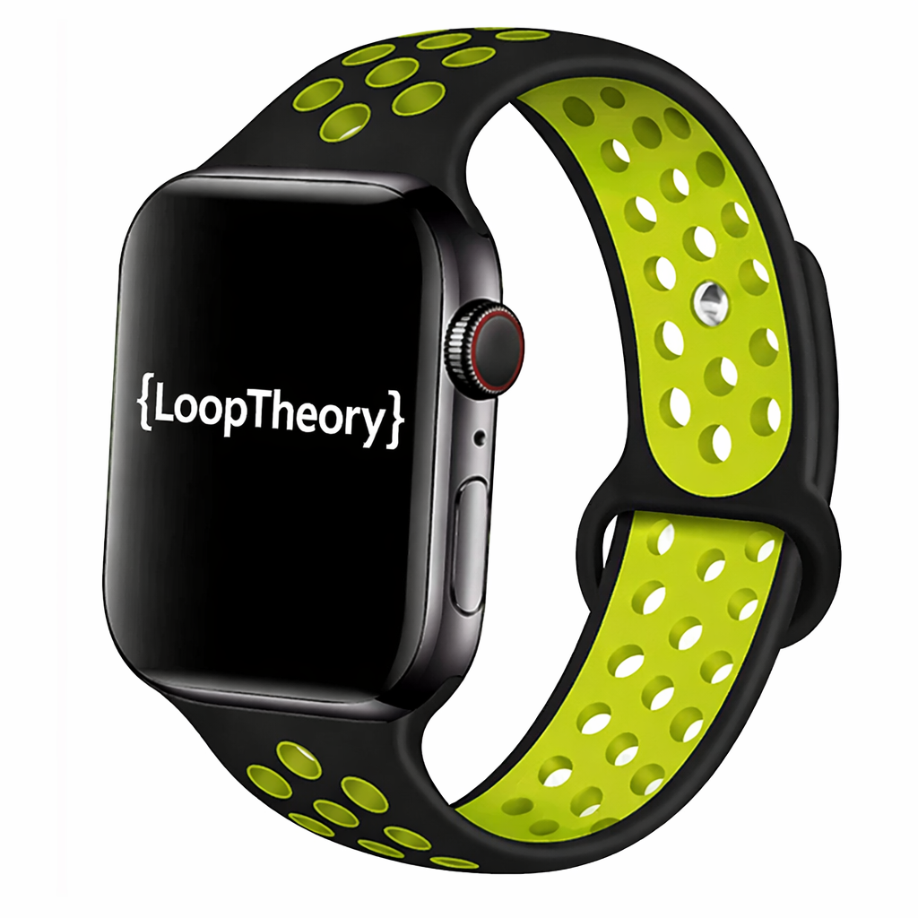 Breathable Silicone Sport Watch Strap Compatible with Apple Watch Ultra & Series