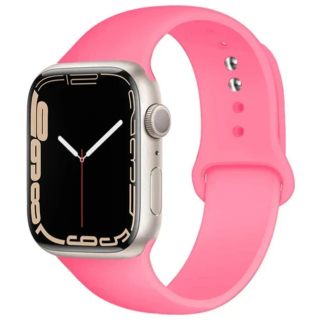 Silicone Sport Replacement Strap Compatible with Apple Watch Ultra & Series