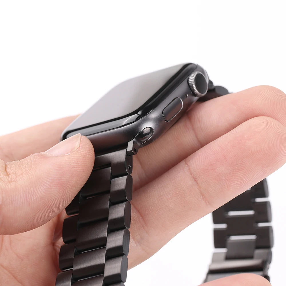 Stainless Steel Link Watch Strap Compatible with Apple Watch Ultra & Series