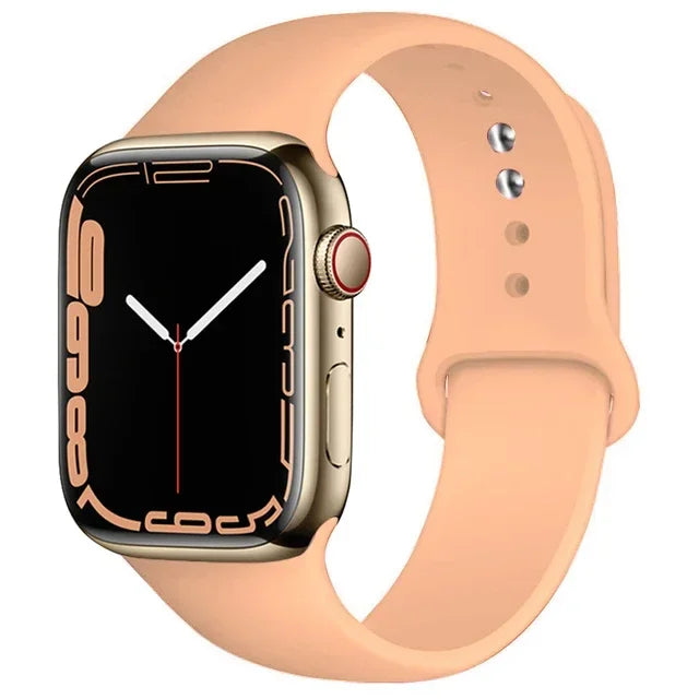 Silicone Sport Replacement Strap Compatible with Apple Watch Ultra & Series