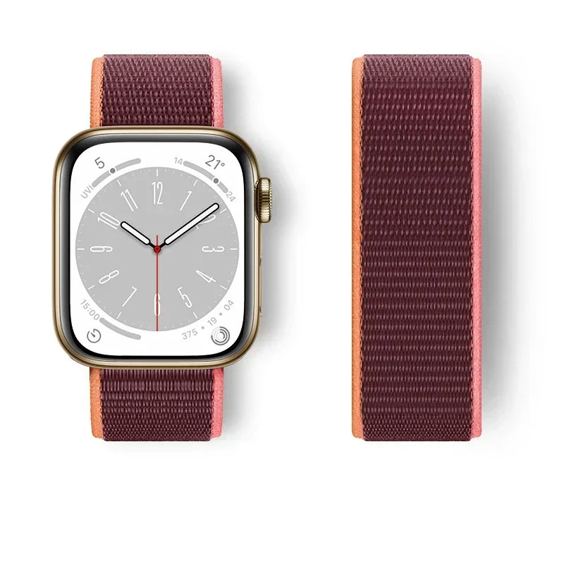 Nylon Sport Loop Watch Strap Compatible with Apple Watch Ultra & Series