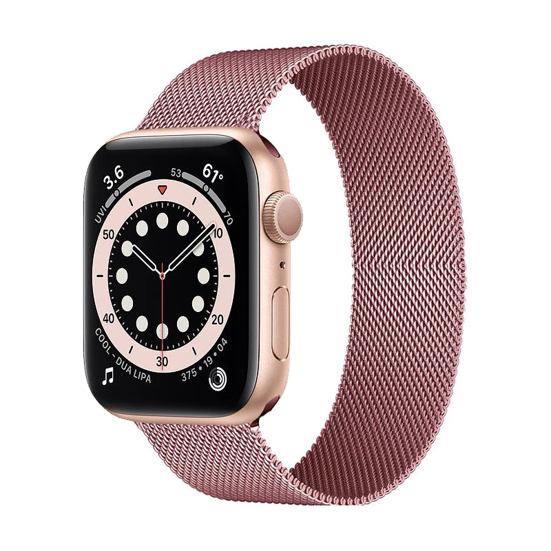 Milanese Stainless Steel Magnetic Loop Watch Strap Compatible with Apple Watch