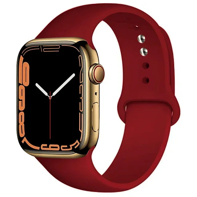 Silicone Sport Replacement Strap Compatible with Apple Watch Ultra & Series