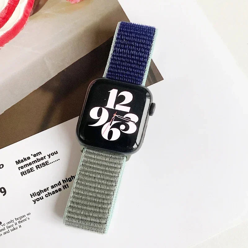 Nylon Sport Loop Watch Strap Compatible with Apple Watch Ultra & Series