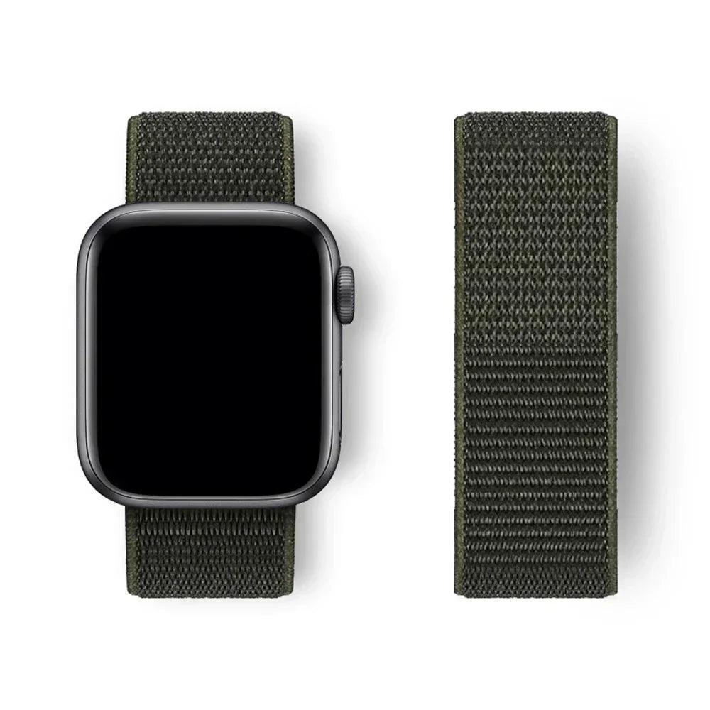 Nylon Sport Loop Watch Strap Compatible with Apple Watch Ultra & Series