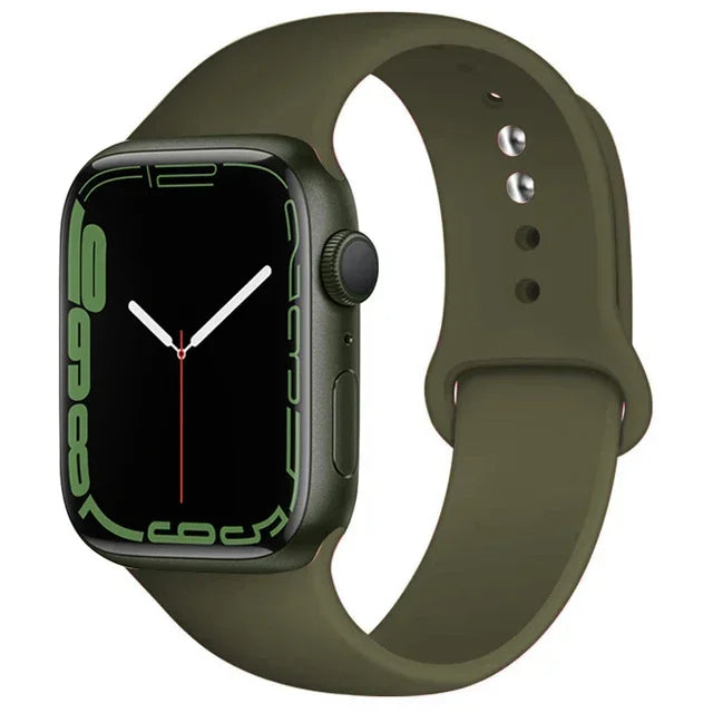 Silicone Sport Replacement Strap Compatible with Apple Watch Ultra & Series
