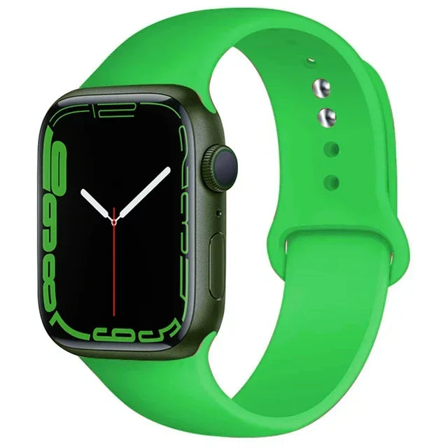 Silicone Sport Replacement Strap Compatible with Apple Watch Ultra & Series